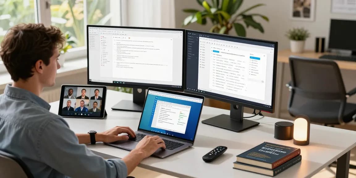 Dynamic workspace showcasing WPS Official Website applications in a tech-savvy environment with collaboration tools.